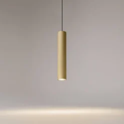 Hängeleuchte ARTISAN, gold matt, Ø 5,4 cm, Metall, GU10
