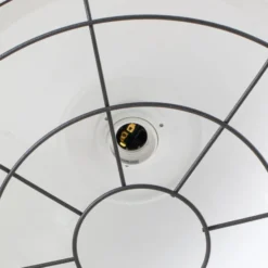 Hängeleuchte Astel, grau, Ø 41 cm, Metall, Detail altmessing