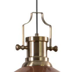 Hängeleuchte Augusta, kupfer/gold, Ø 40 cm, Metall, E27