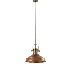 Hängeleuchte Augusta, kupfer/gold, Ø 40 cm, Metall, E27