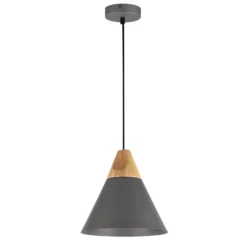 Hängeleuchte Bicones in Anthrazit, Ø 22cm