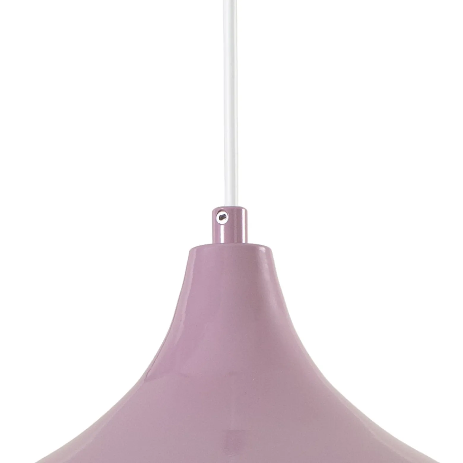 Hängeleuchte Claus, lila/weiß, Ø 35 cm, Metall