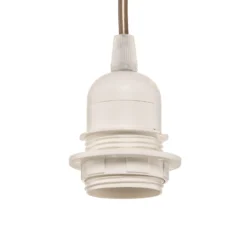 Hängeleuchte Devon, braun/beige/ecru/gold Ø45cm