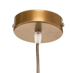 Hängeleuchte Devon, braun/beige/ecru/gold Ø45cm