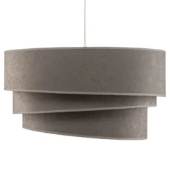 Hängeleuchte Devon, grau/weiß Ø45cm