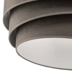 Hängeleuchte Devon, grau/weiß Ø45cm