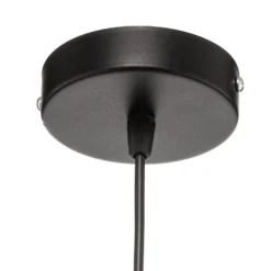 Hängeleuchte Duo, schwarz/gold, Ø40cm, 1-flammig