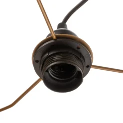 Hängeleuchte Duo, schwarz/gold, Ø40cm, 1-flammig