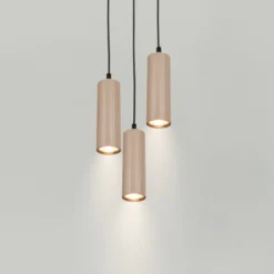 Hängeleuchte Ida, beige, 3-flammig, Ø 20 cm, GU10