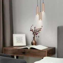 Hängeleuchte Ida, beige, 3-flammig, Ø 20 cm, GU10