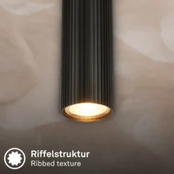 Hängeleuchte Ida, schwarz, 4-flammig, Länge 76 cm, GU10