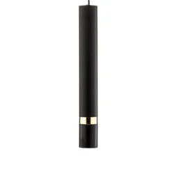 Hängeleuchte Joker, schwarz/gold, einflammig