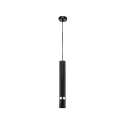 Hängeleuchte Joker, schwarz/gold, einflammig