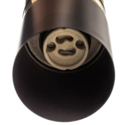 Hängeleuchte Joker, schwarz/gold, einflammig