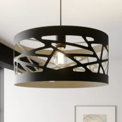 Hängeleuchte Modul Frez Musterschirm Ø39cm schwarz