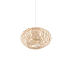 Hängeleuchte RATTAN, Ø 40 cm, naturbraun, Rattan, E27