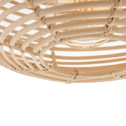Hängeleuchte RATTAN, Ø 40 cm, naturbraun, Rattan, E27