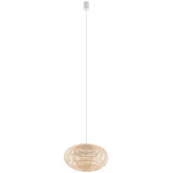 Hängeleuchte RATTAN, Ø 40 cm, naturbraun, Rattan, E27