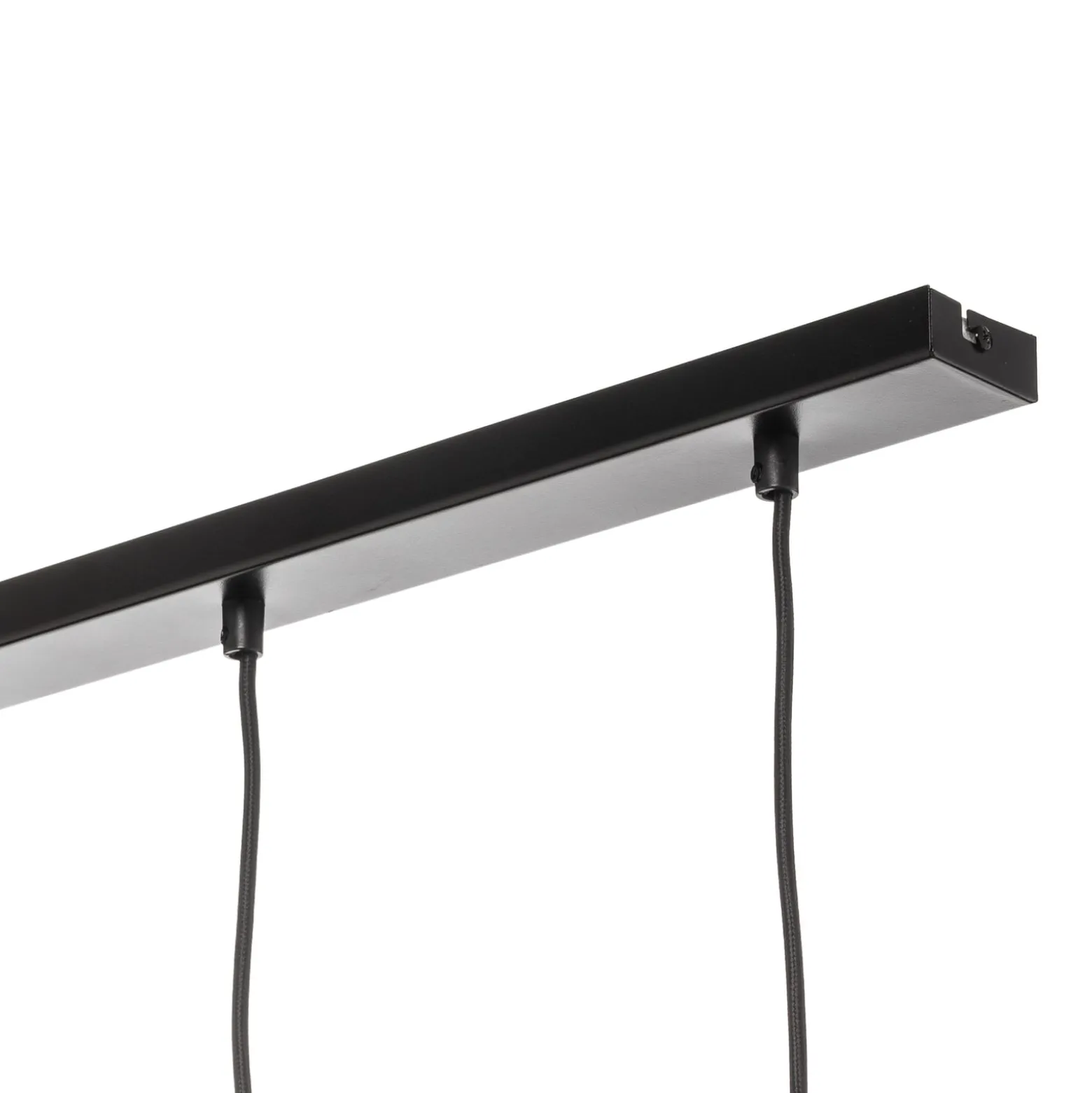 Hängeleuchte Rif 4, linear vierflammig, schwarz