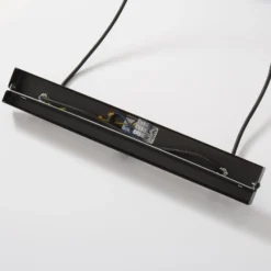 Hängeleuchte Rif, linear zweiflammig, schwarz