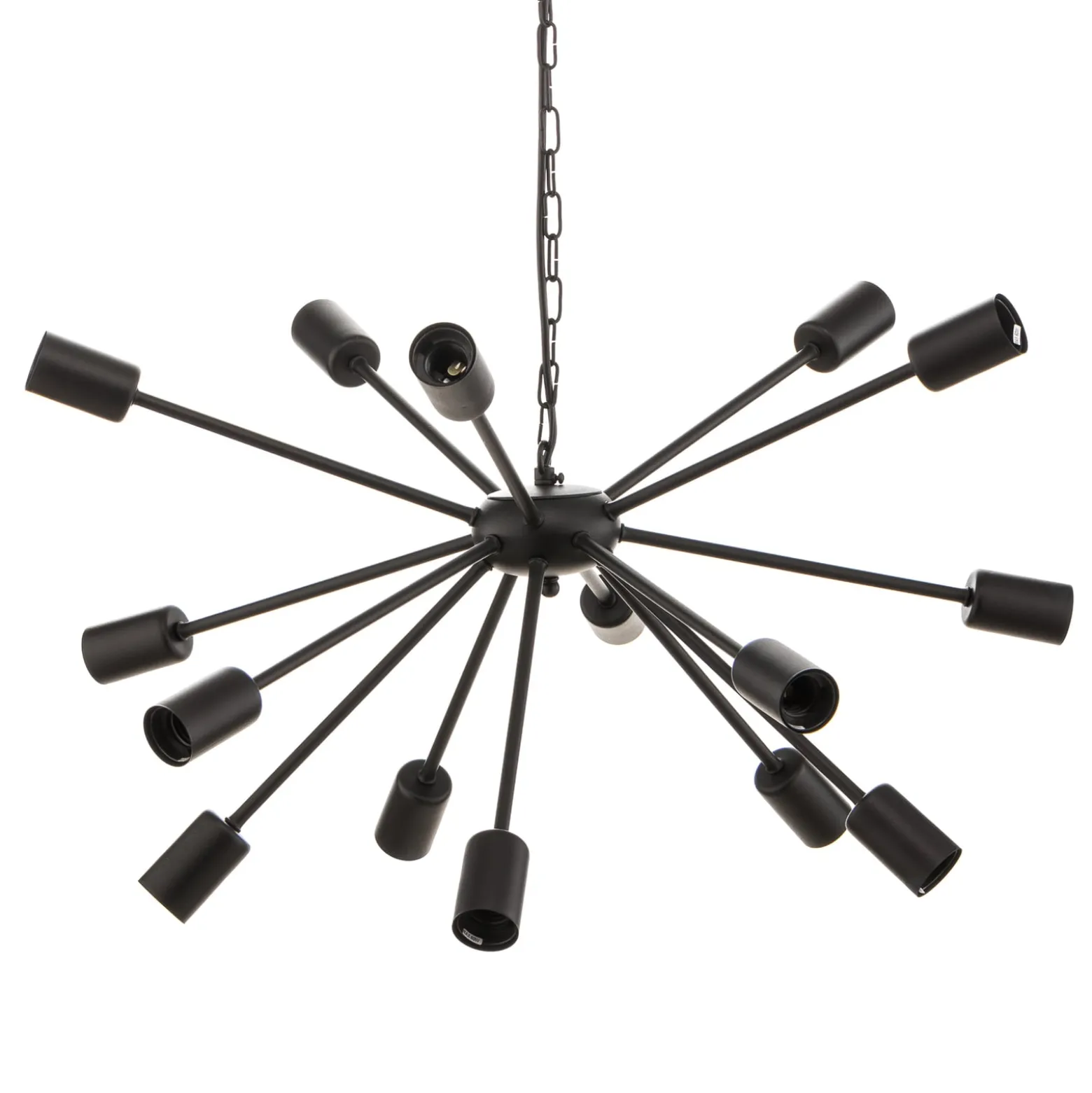 Hängeleuchte Rod Black XV, schwarz, 15-flammig