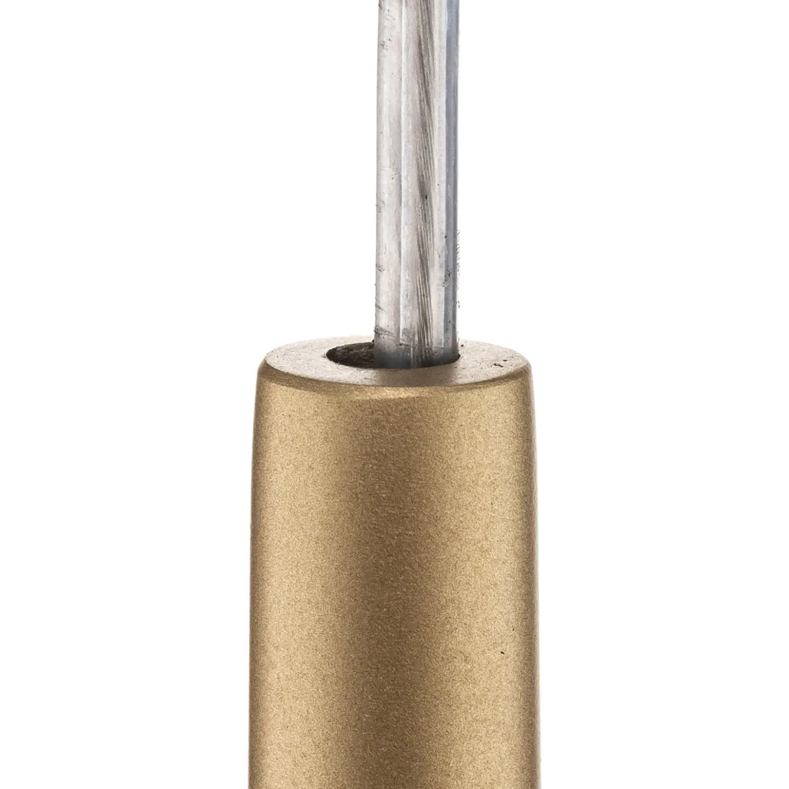 Hängeleuchte Sopel 1, gerade, gold matt