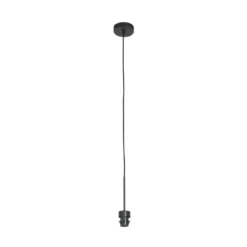 Hängeleuchte Sparkled Light, schwarz/Bambus natur, Ø 40 cm