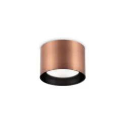 Ideal Lux Downlight Spike Round, kupferfarben, Alu, Ø 10 cm