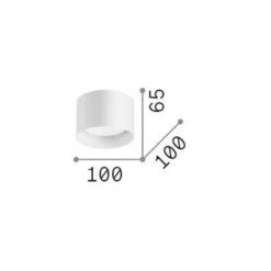 Ideal Lux Downlight Spike Round, kupferfarben, Alu, Ø 10 cm