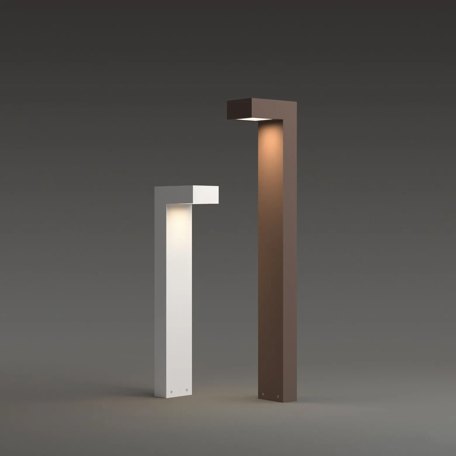 Ideal Lux LED-Wegelampe Sirio, grau, Höhe 80 cm, Metall