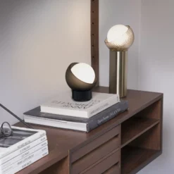Ideal Lux Tischlampe Bloom schwarz/dunkelgrau Höhe 13 cm