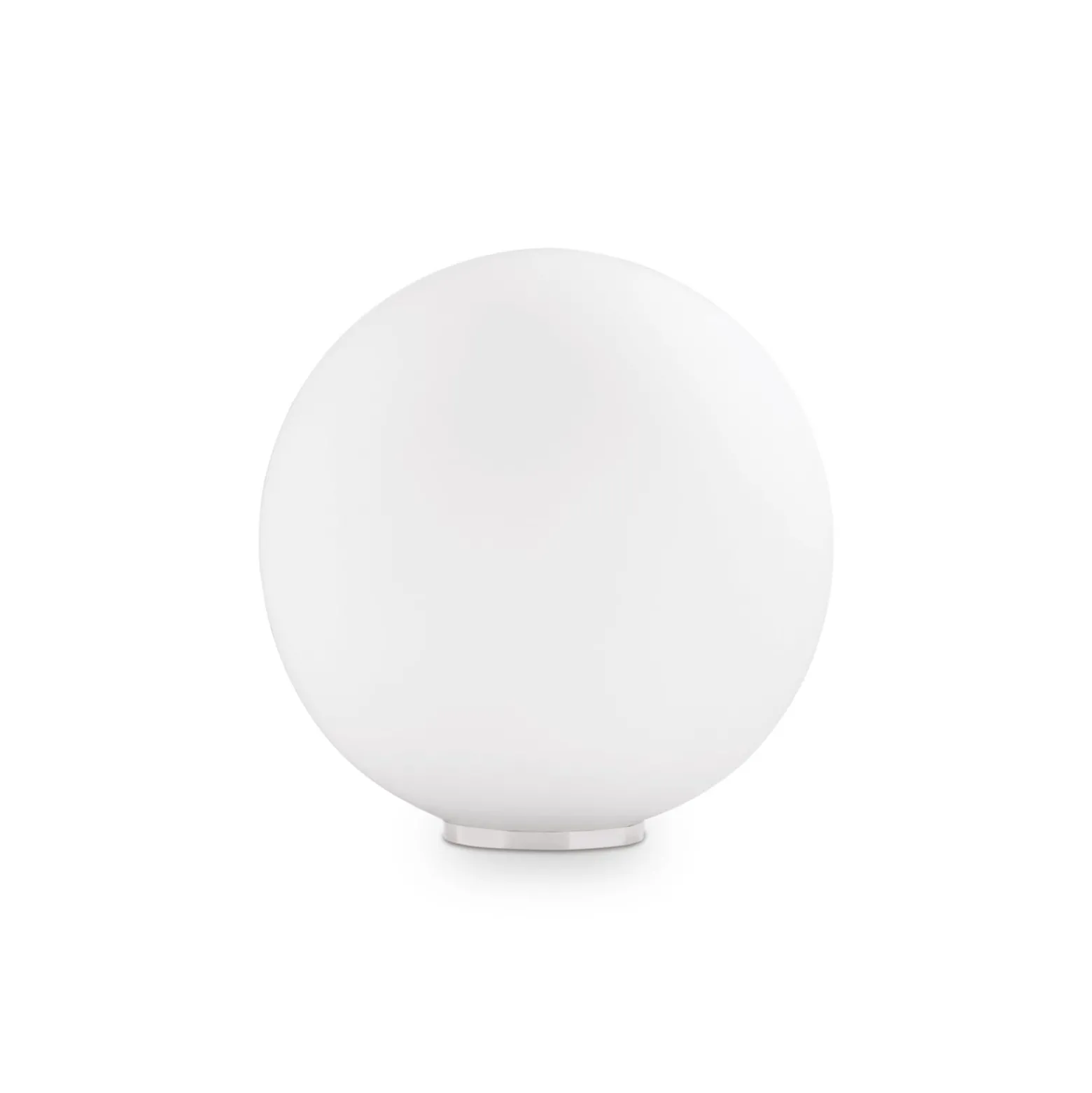 Ideal Lux Tischleuchte Mapa, Ø 30 cm, Opalglas, Kugel, E27