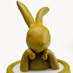 KARE LED-Akkutischleuchte Animal Rabbit, grün, IP54, 29cm