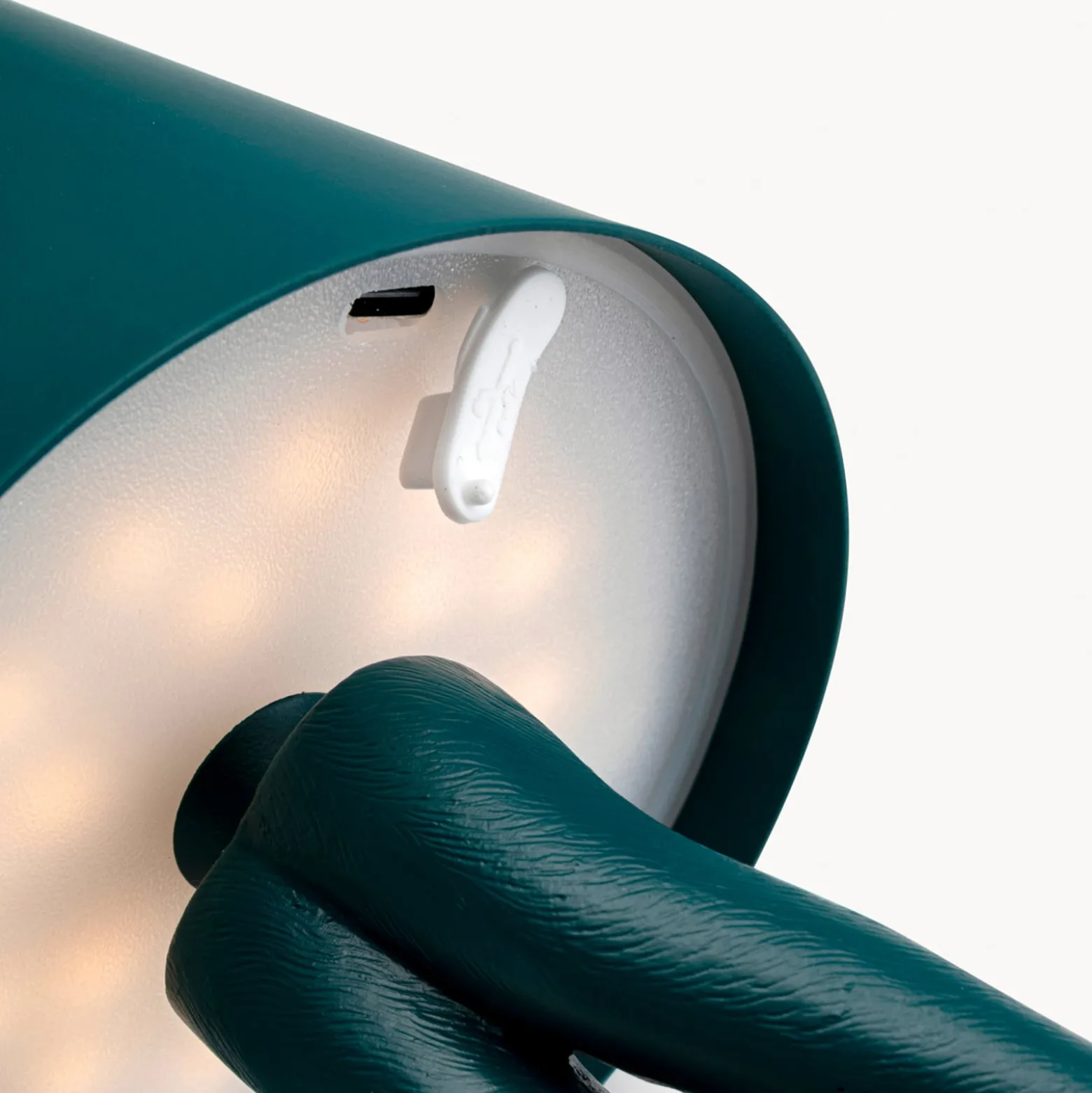 KARE LED-Akkutischleuchte Animal Rabbit, petrol, IP54, 29cm