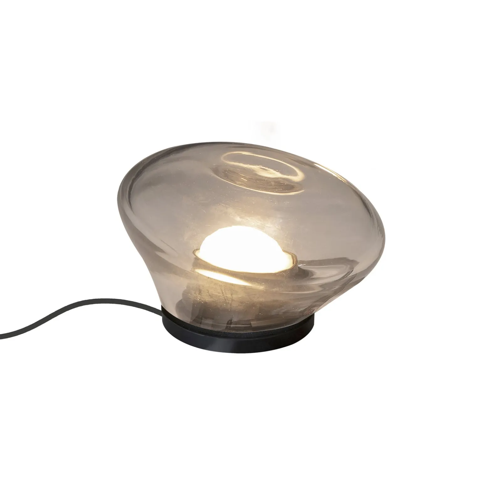 Karman Agua LED-Tischleuchte Ø13cm Glas klar