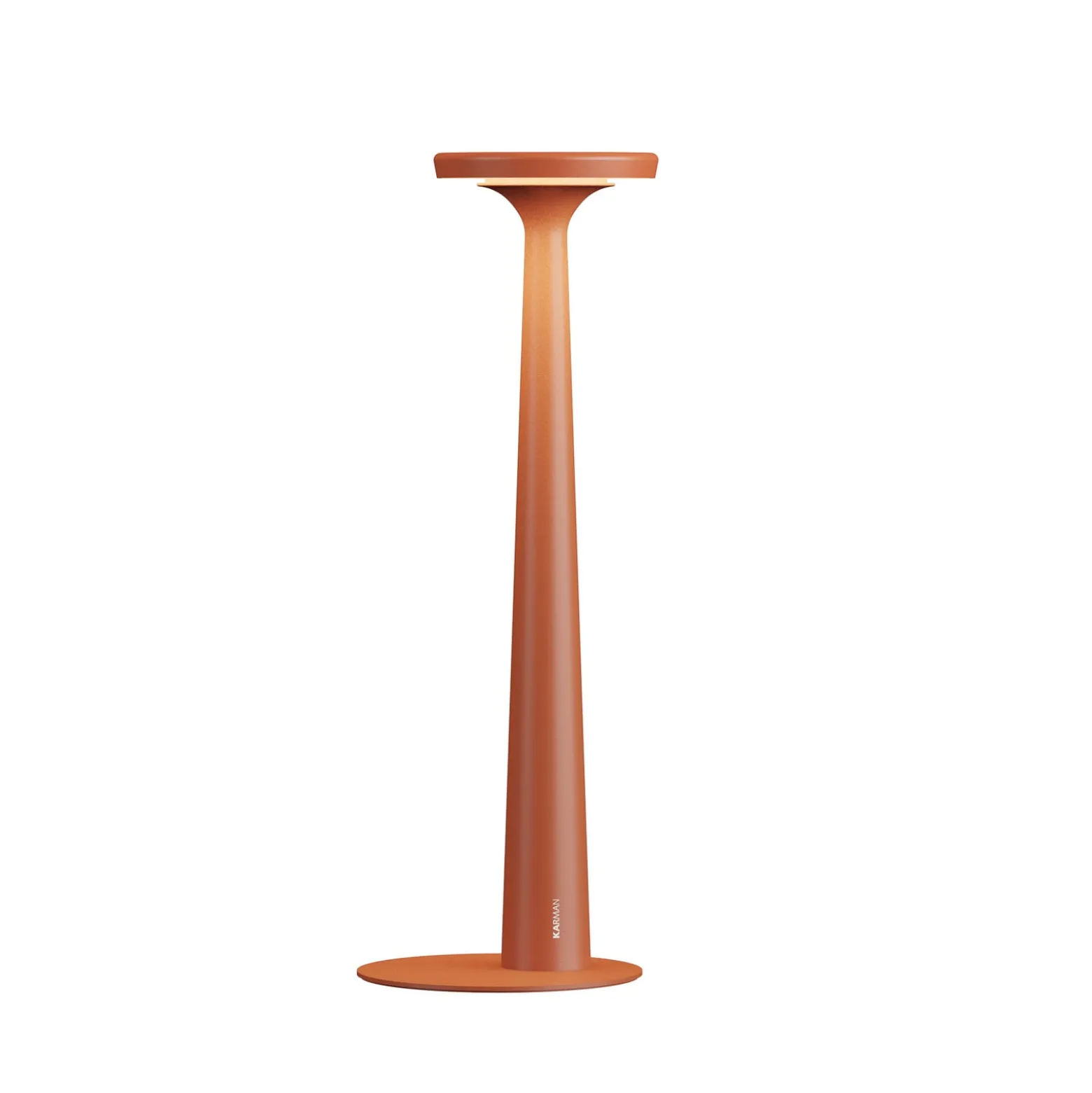Karman LED-Akku-Tischleuchte Papiria, rot matt, CCT