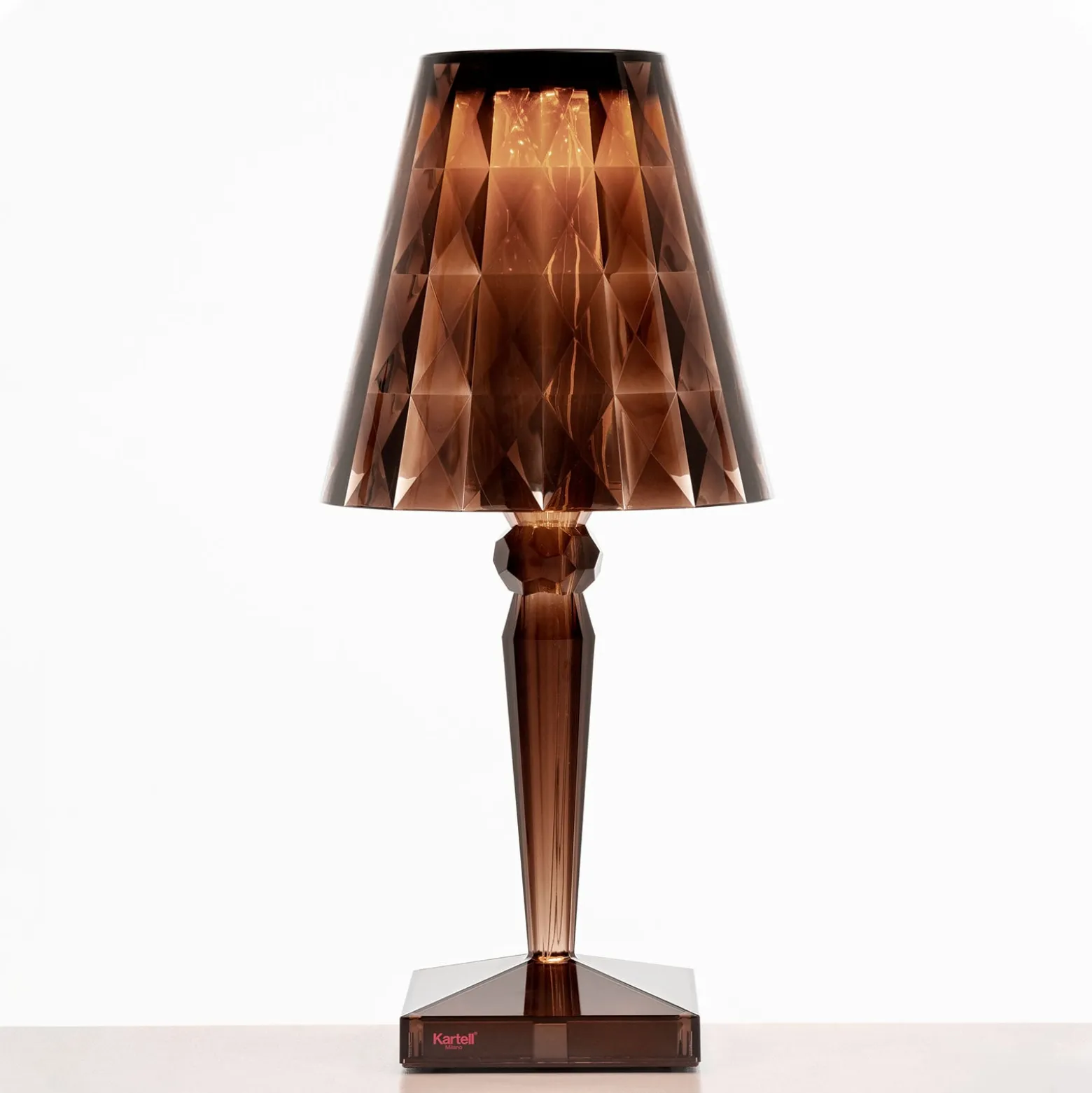 Kartell Big Battery - Tischlampe IP54, cola