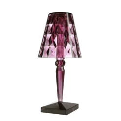 Kartell Big Battery - Tischlampe IP54, pflaume