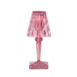 Kartell LED-Akku-Tischlampe Battery, 30 cm, pink, IP54