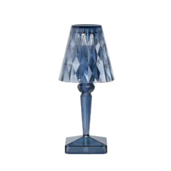 Kartell LED-Akku-Tischlampe Battery, 30 cm, himmelblau, IP54