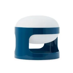 Kartell Tischleuchte KD28, petrol, Ø 25 cm, E14-LED