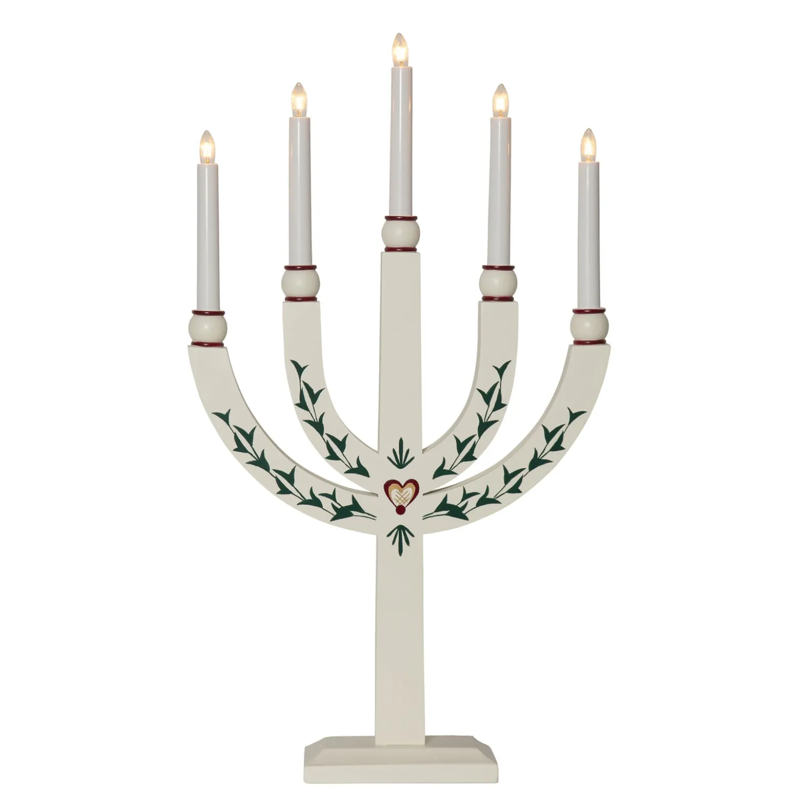 Kerzenleuchter Elias Tradition fünfflammig weiß