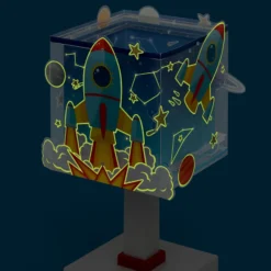 Kinder-Tischlampe Rocket, G4, Breite 14 cm