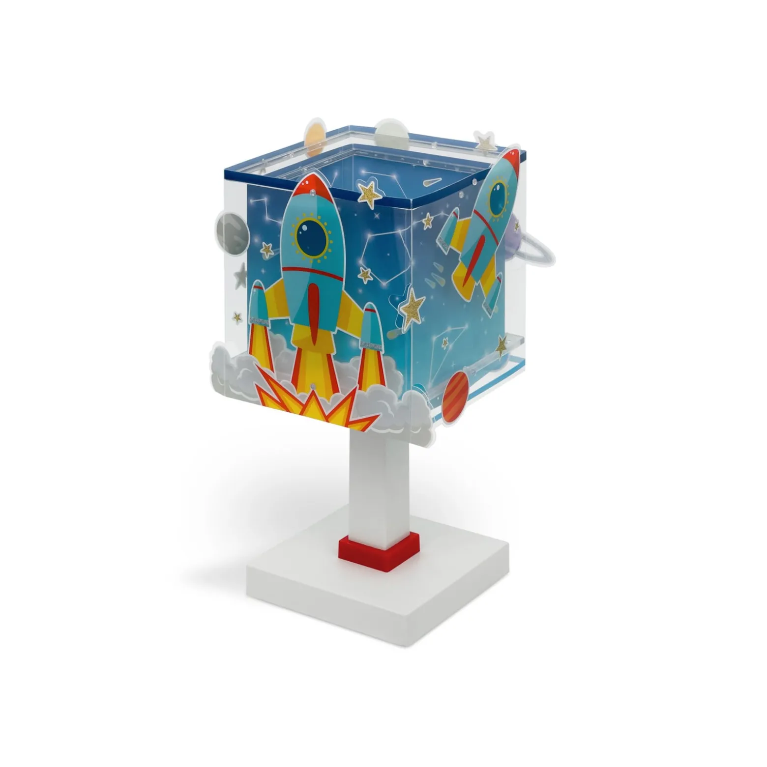 Kinder-Tischlampe Rocket, G4, Breite 14 cm