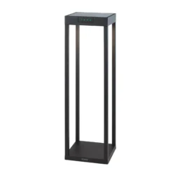 KLEWE LED-Solarlampe RADIA MAXI, anthrazit, 50 cm, Alu, IP65
