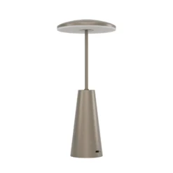LED-Akkuleuchte Piccola, bronzefarben, Höhe 28 cm, IP54