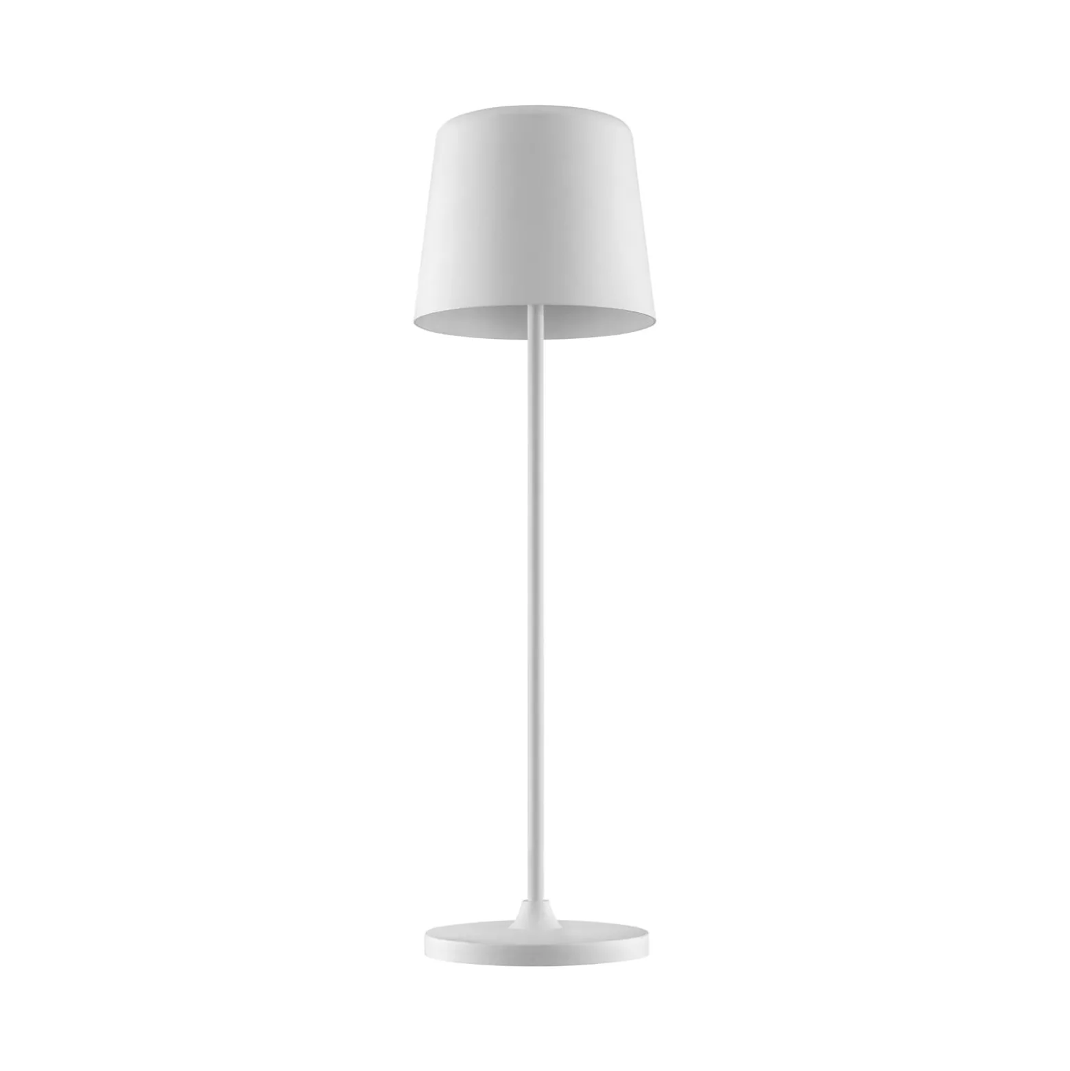 LED-Akku-Tischlampe Kaami, dimmbar weiß matt