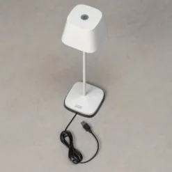 LED-Akku-Tischleuchte Capri, Höhe 36 cm, weiß, IP54