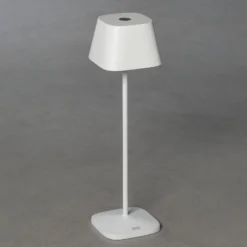 LED-Akku-Tischleuchte Capri, Höhe 36 cm, weiß, IP54