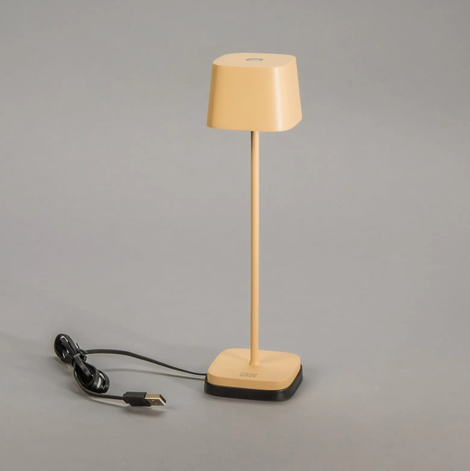 LED-Akku-Tischleuchte Capri, Höhe 25 cm, sandfarben, IP54